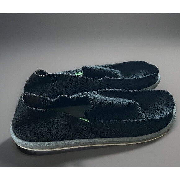 Sanuk Vagabond Slip On Sidewalk Surfers Canvas Shoes Black Size 13 - Picture 4 of 8